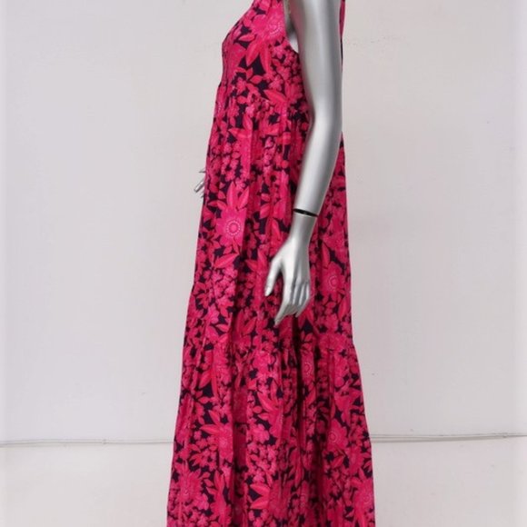 Aloha Marina Maxi Dress Kona Pink Floral - Picture 3 of 8